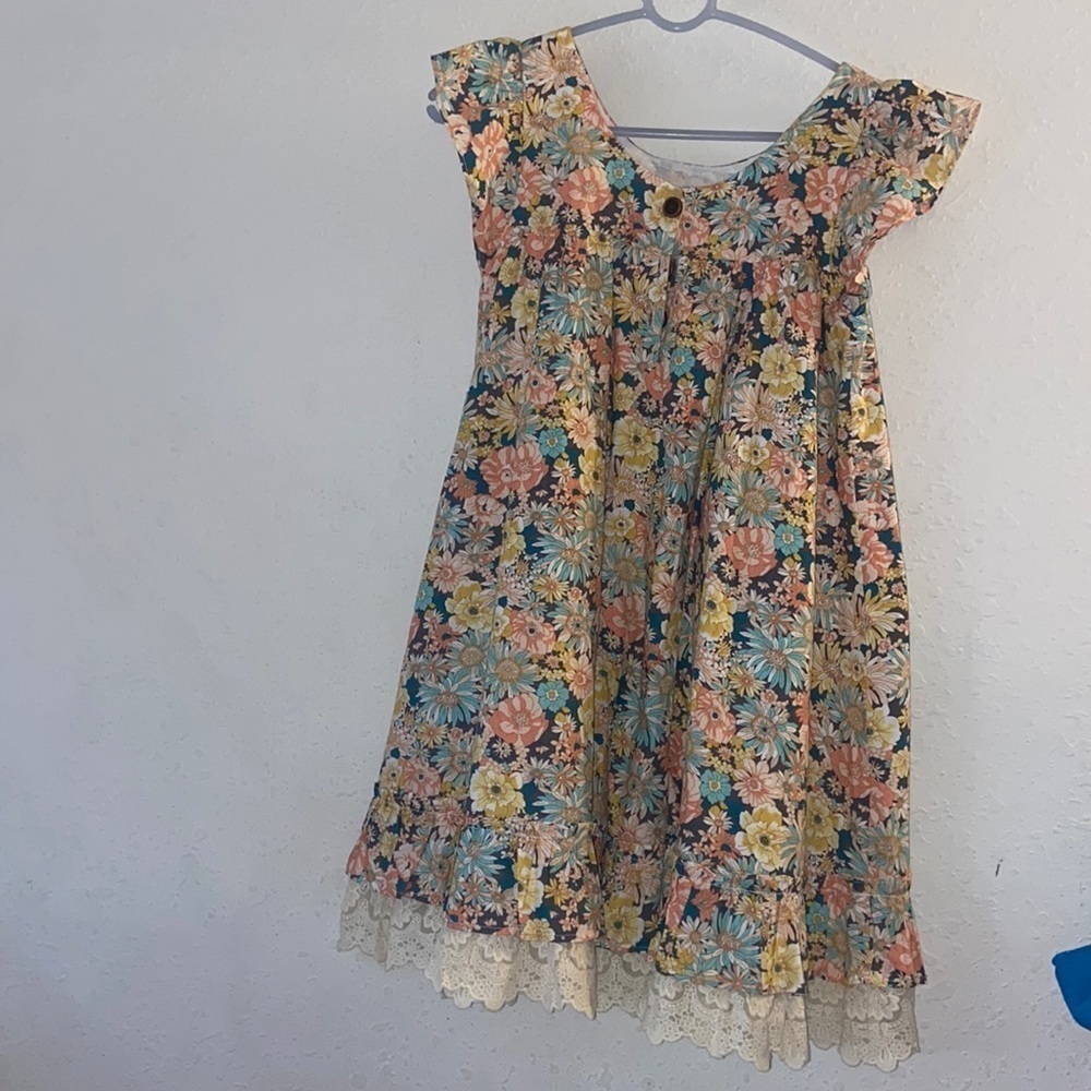 Nwt Makena Lane girls peasant dress size 16 p6